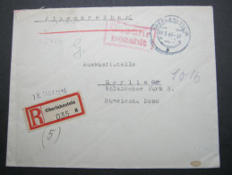 1946 ,  OBERLAHNSTEIN , GEBÜHR BEZAHLT , Klare Stempel Auf Brief - Other & Unclassified