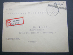 1946 ,  BIRNBACH     , GEBÜHR BEZAHLT , Klare Stempel Auf Brief - Other & Unclassified