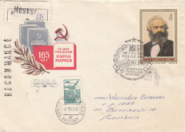 53192- LENIN, COVER FDC, 1978, RUSSIA-USSR - Karl Marx