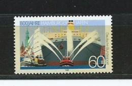 BR Deutschland 1989 Mi 1419 (00 Jahre Hamburger Hafen - Altri & Non Classificati