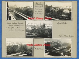 9 Photos Anciennes - STRASBOURG ( Alsace ) - Canal Des Faux Remparts - Quai Kleber - Pont Du Corbeau - Février 1933 - Luoghi