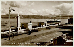 RENFREW - GOUROCK - BATHING POOL AND WAR MEMORIAL  RP Ren21 - Renfrewshire