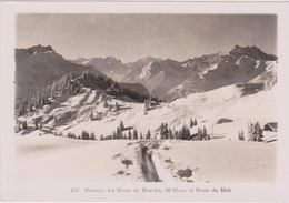 SUISSE,HELVETIA,SWISS,schweiz ,svizzera,VAUD,BRETAYE,PRES VILLARS SUR OLLON,MORCLES, CARTE PHOTO KUNZ,neige,mont Blanc - Ollon