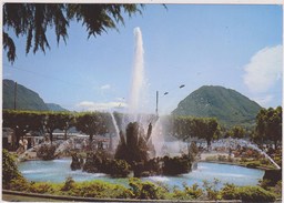 Suisse,TESSIN, LUGANO,JET D'EAU,FONTAINE MANZONI - Lugano