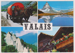 SUISSE,HLVETIA,SWISS,SWIT ZERLAND,SVIZZERA,SCHWEIZ,VALAIS,ATTELAGE,1963 - Altri & Non Classificati