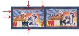 Egypt - 2013 - Scarce - Perforation Shifted - ( 25 January Revolution 2nd Anniversary - Tahrir Square, Cairo - Egypt ) - Neufs