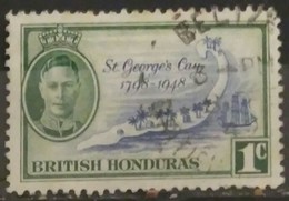 Honduras Britanica 1949 The 150th Anniversary Of The Battle Of St. George`s Cay. USADO - USED. - Honduras Britannico (...-1970)