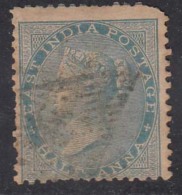 'Triangular Postmark'  Madras Circle Districk Strike, British East India Used. Renouf / Jal Cooper Type 29 On Half Anna - 1854 Compagnia Inglese Delle Indie