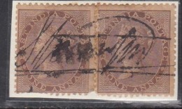 'Pen Cancellations' On One Anna, Renouf / Jal Cooper A, British East India Used, Early Indian Cancellations - 1854 Compagnia Inglese Delle Indie