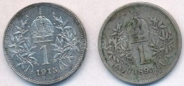 Ausztria 1893-1915. 1K Ag 'Ferenc József' (2x) T:2-,3,2
Austria 1893-1915. 1 Corona Ag 'Franz Joseph' (2x)... - Unclassified