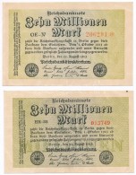 Németország / Weimari Köztársaság 1923. 10.000.000M (2x) + 20.000.000M (4x)... - Ohne Zuordnung