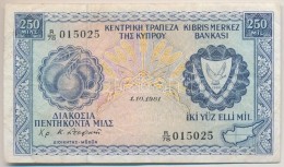 Ciprus 1981. 250m T:III
Cyprus 1981. 250 Mils C:F
Krause 41.c - Ohne Zuordnung