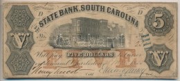 Amerikai Egyesült Államok / Dél-Karolina 1855. 5$ T:III-
USA / South Carolina 1855. 5 Dollars... - Zonder Classificatie