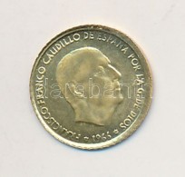 Spanyolország 1966. 100P 'Caudillo' Aranyozott Fém Modern Mini Fantáziapénz (10mm)... - Zonder Classificatie
