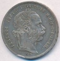 1879KB 1Ft Ag 'Ferenc József / Középcímer' T:2 Ph. 
Adamo M15 - Ohne Zuordnung