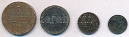 1851B 1/4kr Cu + 1/2kr Cu + 2kr Cu + 3kr Cu T:2,2-,3 - Unclassified