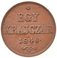 1848. 1kr Cu T:1-,2 
Adamo B1 - Non Classés