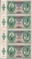 1936. 10P (4x) 2db SorszámkövetÅ‘ és 1db Közeli Sorszám T:I Nyomdai... - Unclassified