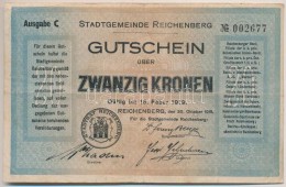 Ausztria / Reichenberg 1919. 20K T:III
Austria / Reichenberg 1919. 20 Kronen C:F - Non Classés