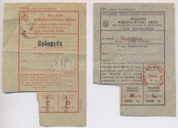 Gyöngyös 1947-1948. 6db-os Vegyes 'Állami Közellátási Jegy',... - Ohne Zuordnung