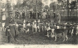 ** T1/T2 'Chasse A Courre A La Foret De Cerisy - Le Piqueur Et La Meute' / Hunting Dogs In Cerisy Forest, Hunters... - Non Classés