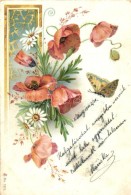 T2/T3 Floral Litho Greeting Card - Unclassified