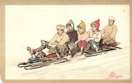 T4 Bob Sledding, Vouga & Cie. No. 51. Litho S: Pellegrini (EM) - Ohne Zuordnung