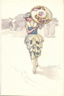 ** T1 Italian Art Deco Postcard, Anna & Gasparini 453-4 S: Mauzan - Zonder Classificatie