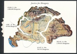 ** T1 Hungaria 896-1918 - Mechanikus Modern Térképes Irredenta Lap / Map Of Hungary, Irredenta... - Non Classés