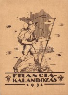 ** T2 1931 'Francia Kalandozás' Nemzetközi Cserkésztúra Párizsban, Eiffel-torony,... - Non Classés