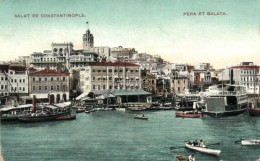 * T2/T3 Constantinople, Pera, Galata, Port With Ships  (EK) - Non Classés