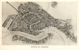 ** T1/T2 Venice, Venezia; Pianta / Map - Non Classés