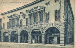 T3 Udine, Palazzo Del Monte Di Pieta, Cassa Di Risparmio / Palace, Savings Bank, Shop, Litho + K.u.K. Heeresbahn... - Non Classés