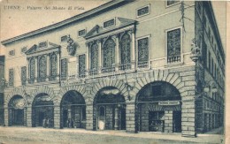 T3 Udine, Palazzo Del Monte Di Pieta, Cassa Di Risparmio / Palace, Savings Bank, Shop, Litho + K.u.K. Heeresbahn... - Unclassified