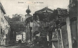 ** T2 Gorizia, Görz; La Via Scuole / Street View With House Ruins - Unclassified