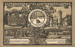 ** T2/T3 Spessart; Rohrbrunn, Mespelbrunn, Heigenbrucken, Lichtenau / Castles, Art Nouveau, Litho S: A. Schempp... - Non Classés