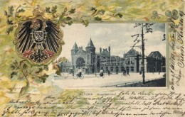 T2 Altona, Hauptbahnhof / Railway Station, Coat Of Arms, Art Nouveau Emb. Litho - Unclassified