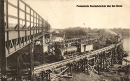 * T1/T2 Narew, Provisorische Eisenbahnbrücke / Provisional Railway Bridge Over The Narew - Non Classés