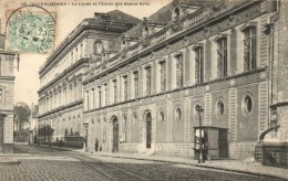 T1/T2 Valenciennes, Le Lycee Et L'Ecole Des Beaux Arts / Lyceum And School Of Arts, TCV Card - Unclassified