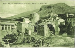 T2 Mostar, Römerbrücke Mit Serb. Kirche / Roman Bridge With Serbian Church - Unclassified