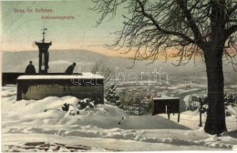 T1/T2 Graz, Schlossbergmotive Im Schnee / Castle In Winter, Snow - Non Classés