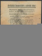 1944 Ideiglenes Nemzeti Kormány Röplapja A Magyar Tisztekhez és Katonákhoz, 1944.... - Unclassified