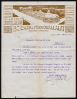 1916 Bp., A Borszéki FürdÅ‘vállalat Részvénytársaság Fejléces... - Zonder Classificatie