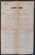 1870 Simor János (1813-1891) Bíboros, Esztergomi érsek Levele Egyházi ügyben,a... - Zonder Classificatie