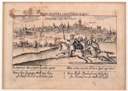 Cca 1650-1700 A Halál Belovagol Angersbe. 'Mors Sceptra Ligonibus Aequat', Rézmetszet, Papír,... - Prints & Engravings