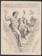 Tiburce De Mare (1840-1900): Raffaello Után: Venus és Psyché, Rézmetszet, Papír,... - Prints & Engravings