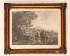 Cca 1850 Johann Roth Festménye Után Készült Metszet, üvegezett Keretben, 36×46... - Estampes & Gravures