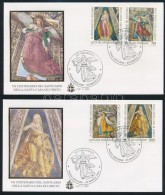 1995 700 éves A Loreto-i 'Casa Sancta' Bazilika Sor 2 Db FDC-n Mi 1136-1139 - Autres & Non Classés