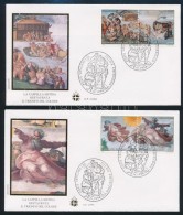 1994 Sixtus-kápolna Freskói Sor 4 Db FDC-n Mi 1107-1114 - Autres & Non Classés