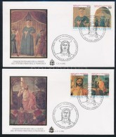 1992 Piero Della Francesca, Festmények Sor 2 Db FDC-n Mi 1060-1063 - Autres & Non Classés